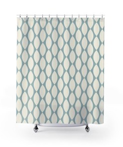 Bright Contemporary Shower Curtain for College Dorm and Bathroom
