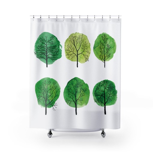 Bright Cool Design Contemporary Shower Curtain