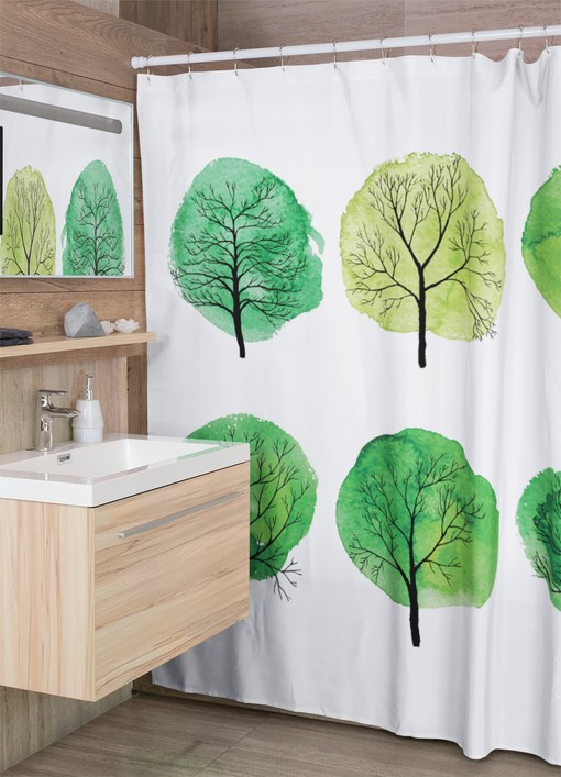 Bright Cool Design Contemporary Shower Curtain - Image 3