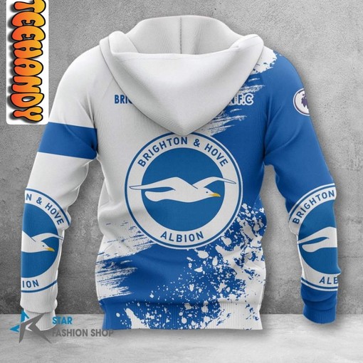 Brighton Hove Albion FC All Over Printed 3D Hoodie - Ideal for Football Fans - Image 2
