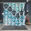 Bring the Ocean to Your Bathroom with Blue Turtle Ocean Shower Curtain, Sea Creature Bathroom Decoration with Fabric