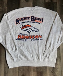 Broncos Packers Super Bowl 32 Champions NCAA Sweatshirt T-shirt - Ideal Gift for NFL Fans