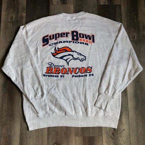 Broncos Packers Super Bowl 32 Champions NCAA Sweatshirt T-shirt - Ideal Gift for NFL Fans