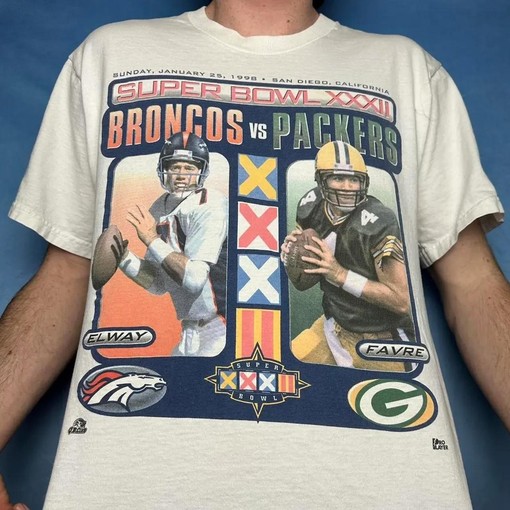 Broncos Packers Vintage Style Sweatshirt T-shirt, NCAA Football Teams Gifts for Fans