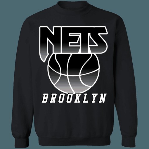Brooklyn Nets Retro NBA Distressed Graphic Sweatshirt Hoodie for Fans