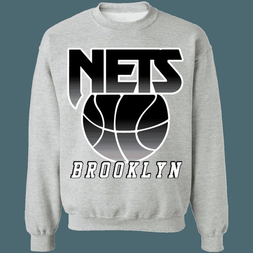 Brooklyn Nets Retro NBA Distressed Graphic Sweatshirt Hoodie for Fans - Image 2