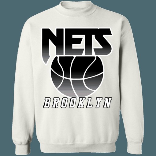 Brooklyn Nets Retro NBA Distressed Graphic Sweatshirt Hoodie for Fans - Image 3