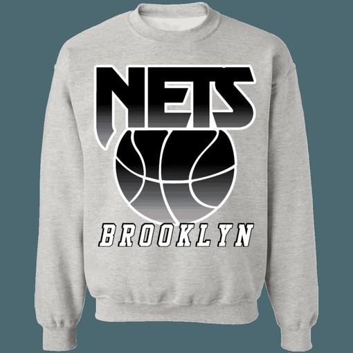Brooklyn Nets Retro NBA Distressed Graphic Sweatshirt Hoodie for Fans - Image 4