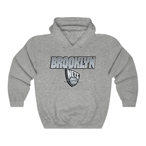 Brooklyn X New Jersey Nets 90's NBA Mash-Up Sweatshirt Hoodie - Retro Style - Image 3