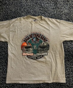 Browns/Cowboys 'Hall Of Fame Game' Sweatshirt T-shirt - Vintage Style NFL Football Teams Gifts for Fans