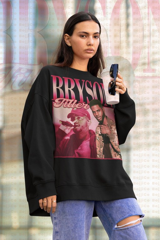 Bryson Tiller Unisex Vintage 90s Style SweatShirt, Hip Hop Tee for Fans - Movie Shirts for Men