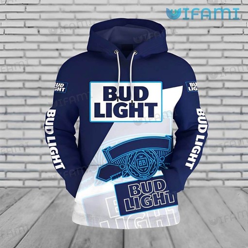 Bud Light Label All Over Print Hoodie for Women Gift
