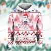 Bud Light Seltzer Santa Hat All Over Print Hoodie for Women - Beer Lovers Gift