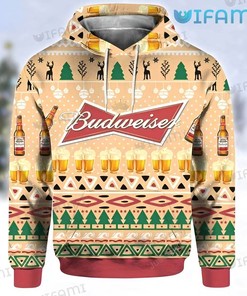 Budweiser Beer Glass Bottle All Over Print Hoodie for Women - Gift