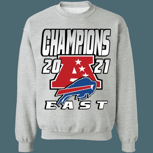 Buffalo Bills 2021 AFC East Division Champions Retro NFL Sweatshirt Hoodie - Ideal for Football Lovers
