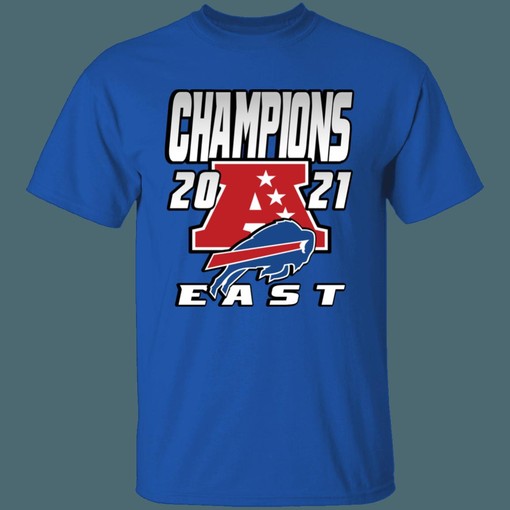 Buffalo Bills 2021 AFC East Division Champions Retro NFL Tee, Sweatshirt, and Hoodie Gifts for NFL Fans - NFL Shirts - Image 2
