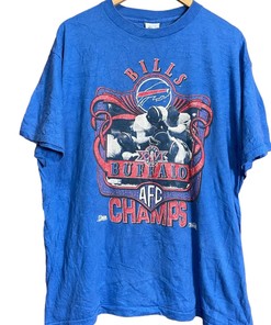 Buffalo Bills AFC Champs Vintage Style 90s NFL Sweatshirt T-shirt - Ideal Gift for Fans - NCAA shirts for men
