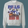 Buffalo Bills BILLS MAFIA Retro NFL Crewneck Sweatshirt Hoodie Shirt - Great Gift for NFL Fans