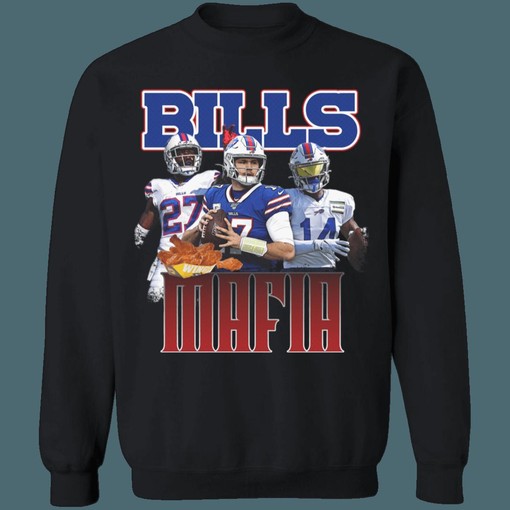 Buffalo Bills BILLS MAFIA Retro NFL Crewneck Sweatshirt Hoodie Shirt - Great Gift for NFL Fans - Image 2
