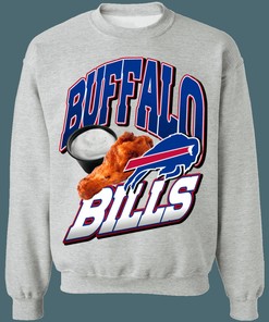 Buffalo Bills BUFFALO WINGS NFL Sweatshirt Hoodie - Ideal for Football Enthusiasts