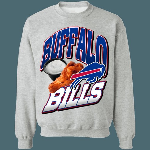 Buffalo Bills BUFFALO WINGS NFL Sweatshirt Hoodie - Ideal for Football Enthusiasts
