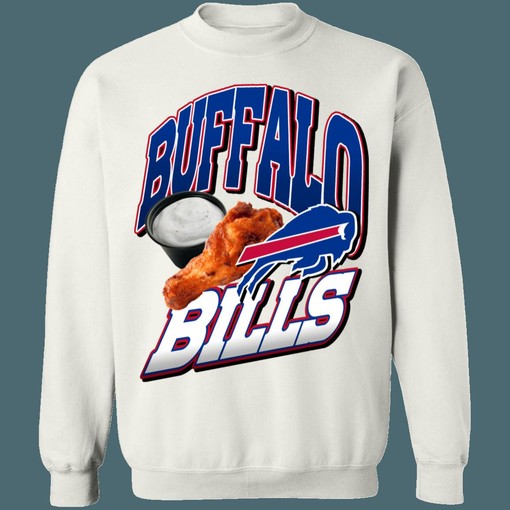 Buffalo Bills BUFFALO WINGS NFL Sweatshirt Hoodie - Ideal for Football Enthusiasts - Image 4