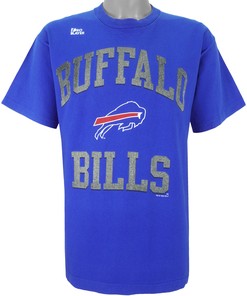 Buffalo Bills Single Stitch T-Shirt with Blue Logo - Unisex Sport Sweatshirt Hoodie Gift, NCAA Shirts for Men and Women
