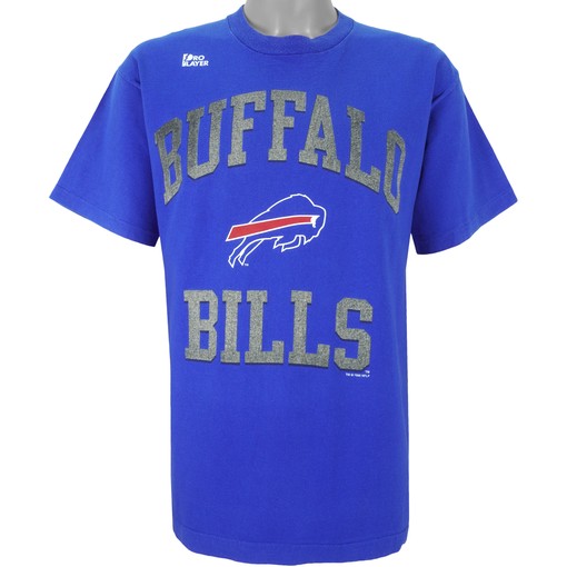 Buffalo Bills Single Stitch T-Shirt with Blue Logo - Unisex Sport Sweatshirt Hoodie Gift, NCAA Shirts for Men and Women