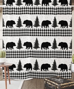 Buffalo Plaid Shower Curtain with Optional Accessory Set
