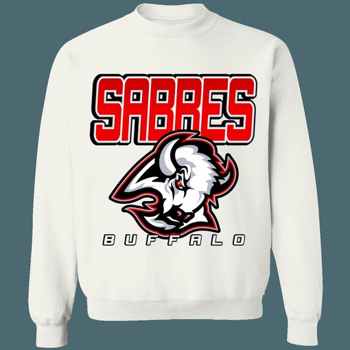 Buffalo Sabres GOAT HEAD Vintage 90s NHL Sweatshirt Hoodie T-Shirt for Hockey Lovers - NHL Apparel - Image 4