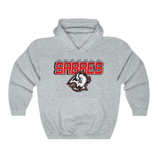 Buffalo Sabres Goat Head Vintage 90s NHL Heavyweight Hoodie Sweatshirt Sport Shirt - Best for Hockey Enthusiasts - Image 4
