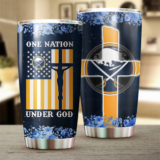 Buffalo Sabres NHL Tumbler - One Nation Under God Edition - Image 2