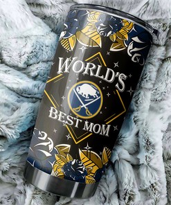 Buffalo Sabres NHL Tumbler - World's Best Mom Tumbler with Lovely Flowers for Hockey Moms - G Fanatics