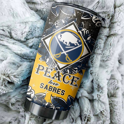 Buffalo Sabres NHL Tumbler with Hockey Grunge Design - Perfect Gift for Fans