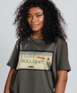 Bullshit Meter Unisex Tee to End Your Day With - Funny Possums Shirts with Quotes and Raccoon Tanuki