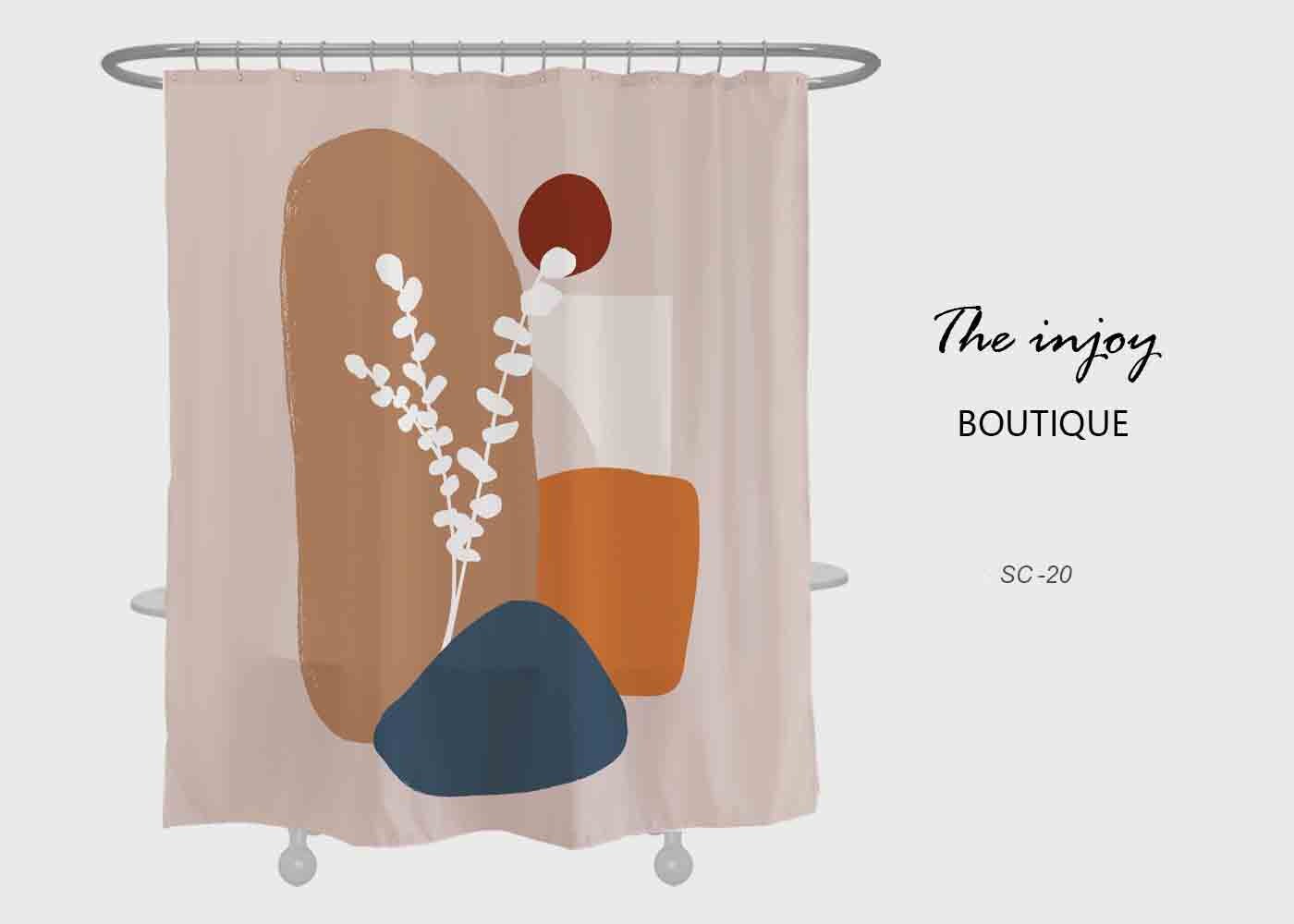 Bunte Pflanzen Vintage Bathroom Shower Curtains, Wasserfest und Waschbar for Unique Home Decor