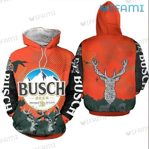 Busch Beer Deer Hunting All Over Print 3D Hoodie - Must-have for Beer Lovers