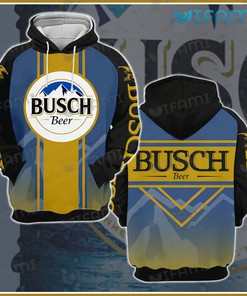 Busch Beer Mountain Logo All Over Print 3D Hoodie - Ideal Beer Lovers Gift