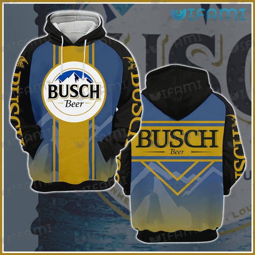 Busch Beer Mountain Logo All Over Print 3D Hoodie - Ideal Beer Lovers Gift