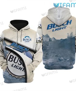 Busch Light Beer Cap All Over Print Hoodie for Men - Gift for Beer Lovers