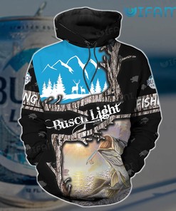 Busch Light Hunting Fishing 3D Hoodie for Men - Beer Lovers Gift