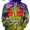 Bush Squad Kids All Over Print 3D Hoodie - For Kids Who Love the Outdoors