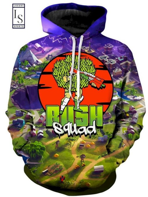 Bush Squad Kids All Over Print 3D Hoodie - For Kids Who Love the Outdoors
