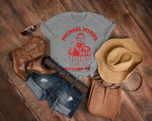 Butcher Shop Always Fresh Shirt - Michael Myers Homage Tshirt with Jason Voorhees Friday the 13th - Image 3