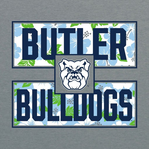 Butler Bulldogs Hibiscus Pattern Blocks Shirt Sweatshirt Hoodie great for NCAA Shirts Women's Fans - Image 2