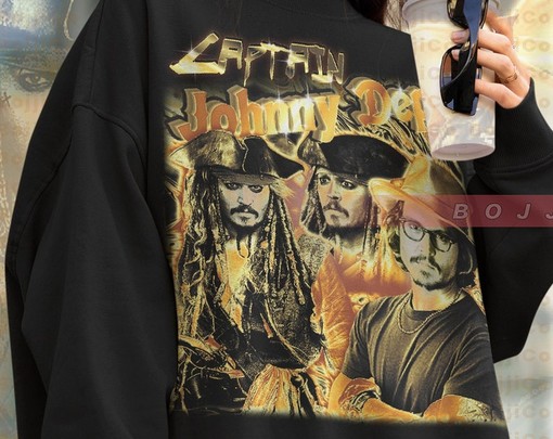 CAPTAIN JOHNNY DEPP Sweatshirt - RottenBorn Lawyer Merch, Funny Movie Shirts - Image 4