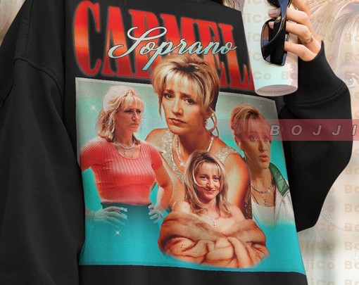 CARMELA SOPRANO Hoodie, Mafia Boss Homage Retro 90s Sweater, Gangster Goodfellas Apparel, Movie Shirts for Men - Image 4