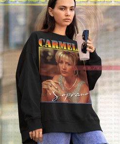 CARMELA SOPRANO Unisex Sweatshirt, Vintage Mafia Boss Homage Tee, Gangster Goodfellas Shirt, Movie Fan Gifts