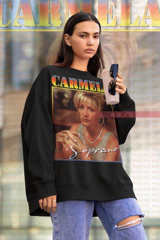 CARMELA SOPRANO Unisex Sweatshirt, Vintage Mafia Boss Homage Tee, Gangster Goodfellas Shirt, Movie Fan Gifts