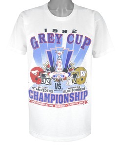 CFL Grey Cup Champions Calgary Stampeders Vs Winnipeg Blue Bombers Vintage T-Shirt